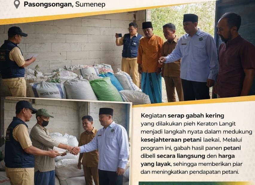 keraton langit seerap gabah petani